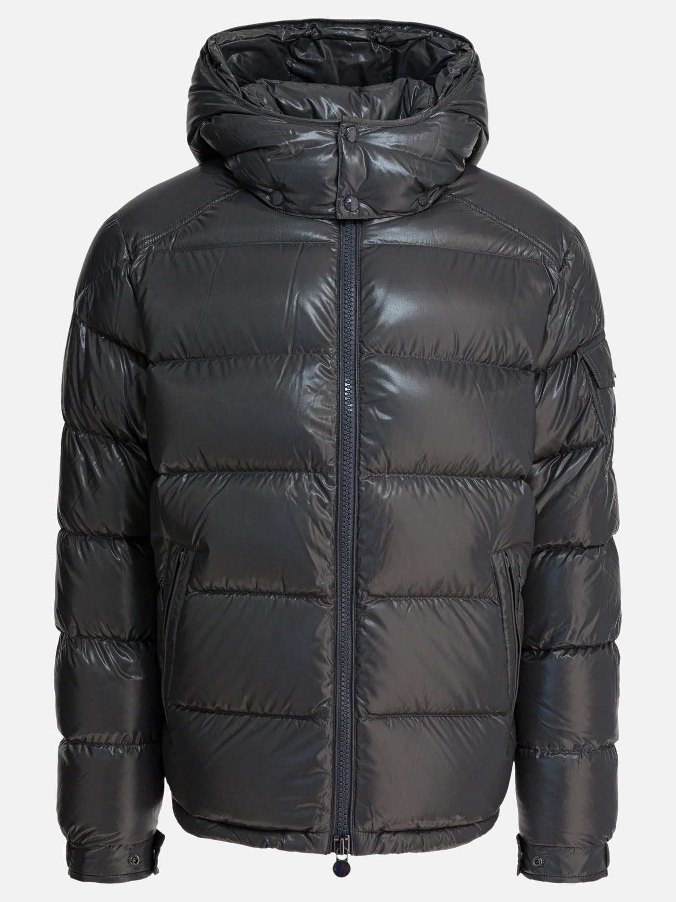 Piumini corti Solid colour  Grigio - Moncler Uomo | PDP | VIETTI Online Store | thumbnail