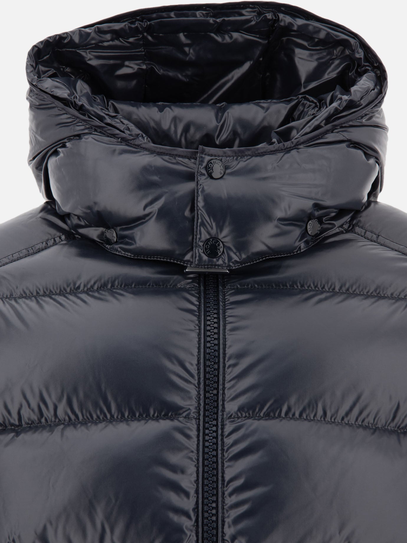 Down jackets Solid colour  Blue - Moncler Men | PDP | VIETTI Online Store | Zoom-Modal_3
