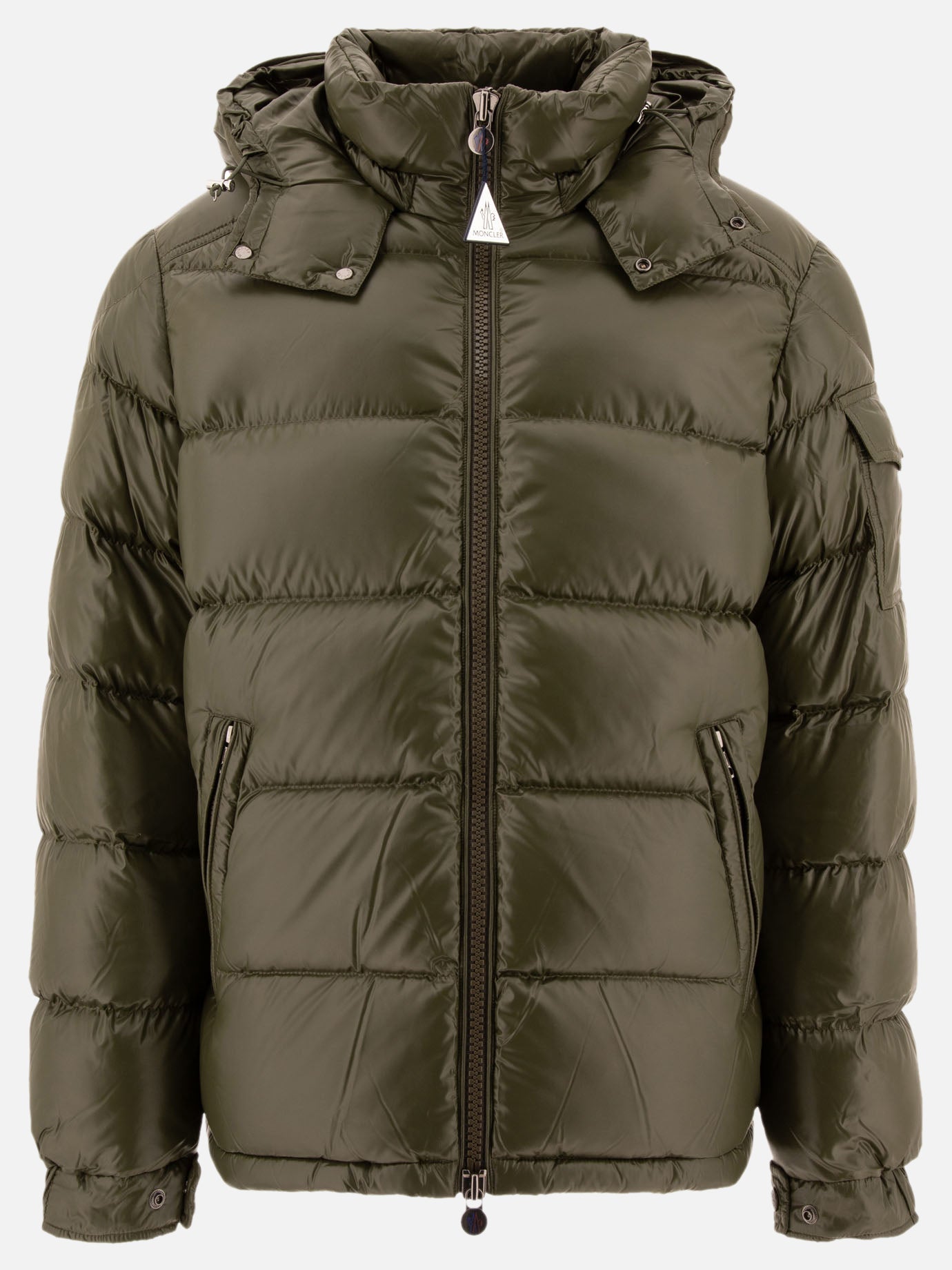 Piumini corti Solid colour  Verde - Moncler Uomo | PDP | VIETTI Online Store | thumbnail