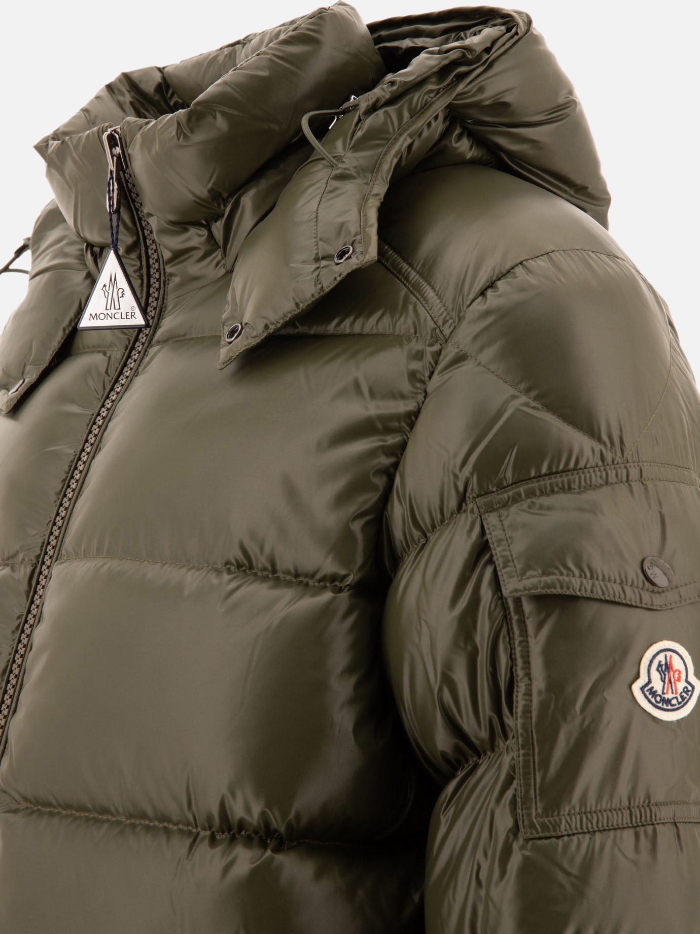 Piumini corti Solid colour  Verde - Moncler Uomo | PDP | VIETTI Online Store | thumbnail_4