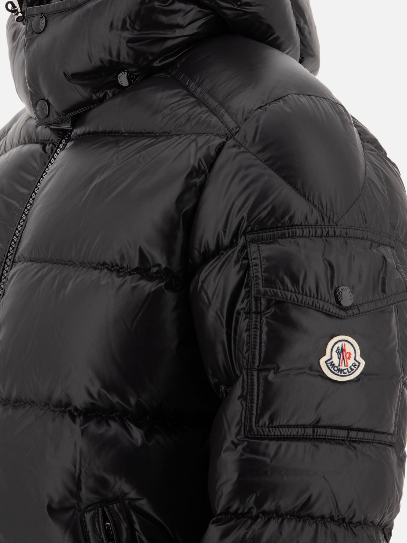 Piumini corti Solid colour  Nero - Moncler Uomo | PDP | VIETTI Online Store | Zoom-Modal_4

