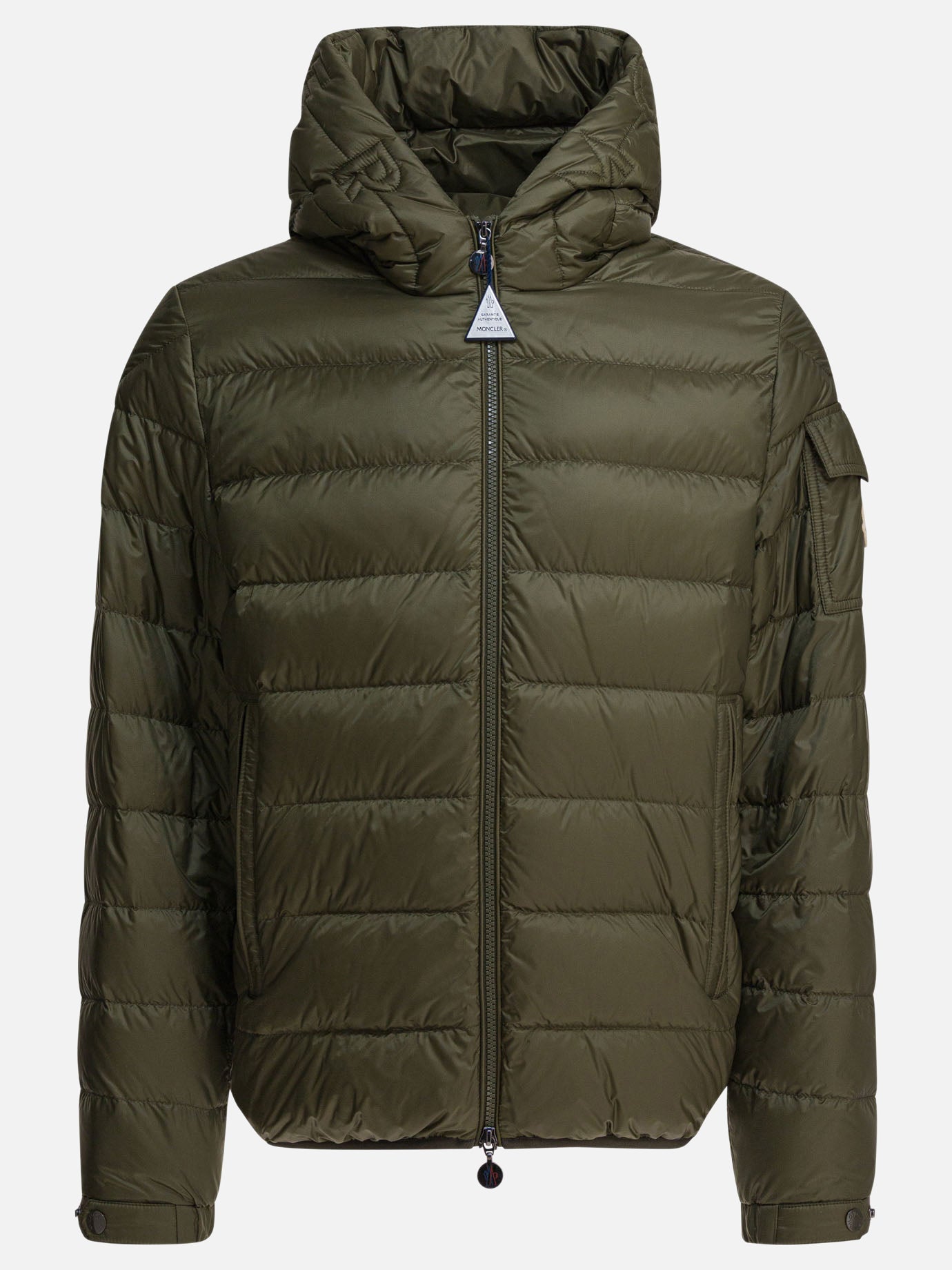 Down jackets Solid colour  Green - Moncler Men | PDP | VIETTI Online Store | Zoom-Modal
