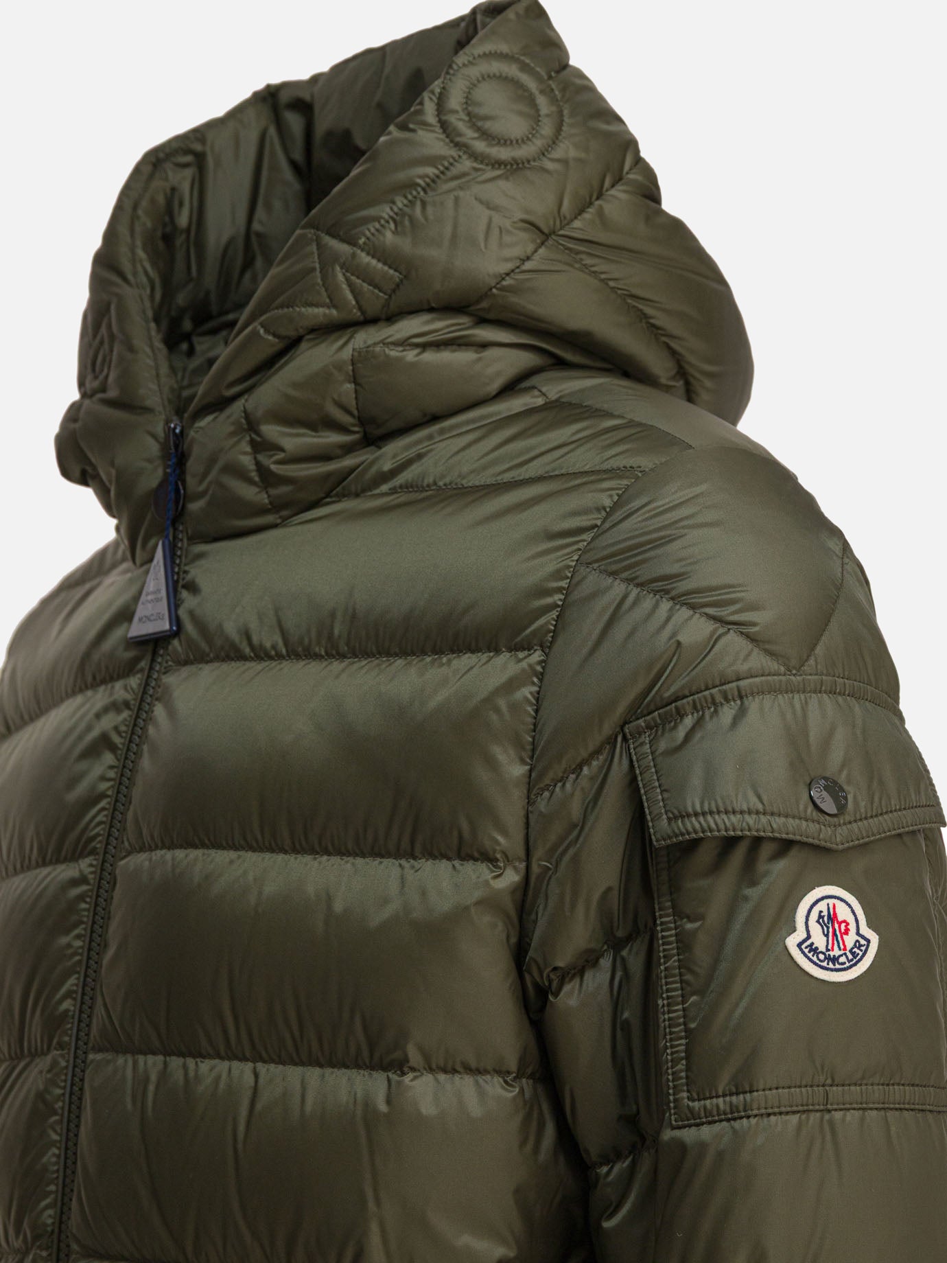 Down jackets Solid colour  Green - Moncler Men | PDP | VIETTI Online Store | thumbnail_4