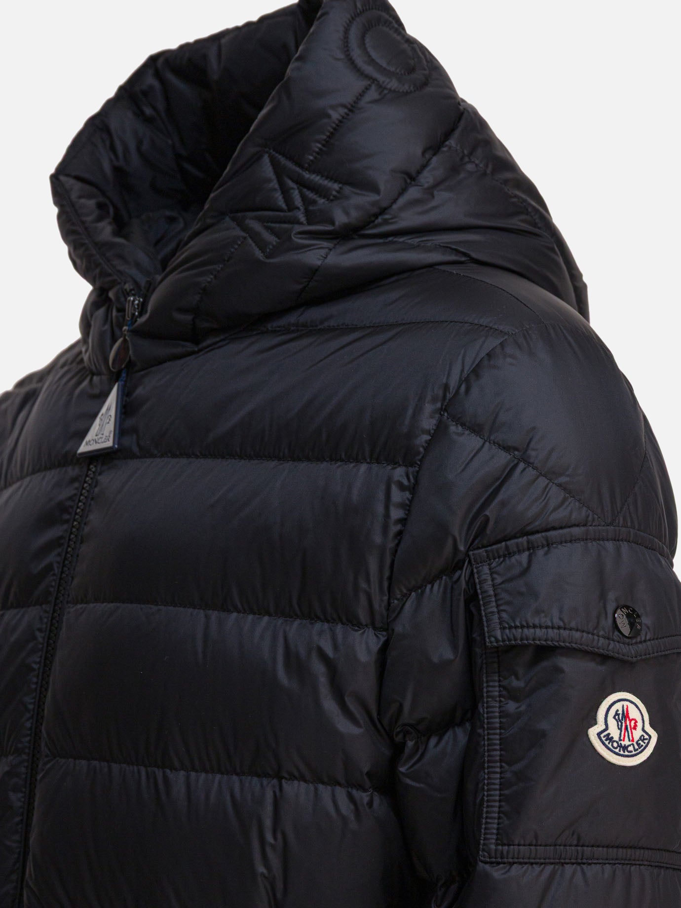 Down jackets Solid colour  Black - Moncler Men | PDP | VIETTI Online Store | thumbnail_4