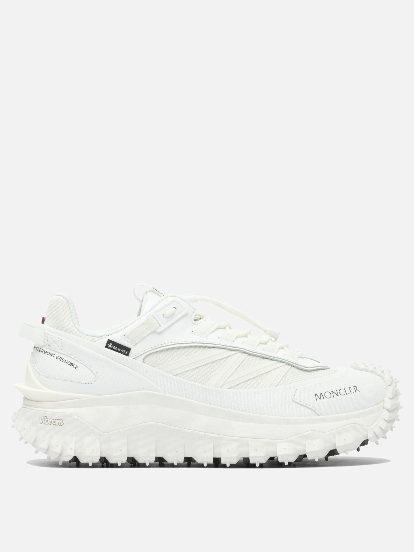 Sneaker basse 60% nylon 40% leather - 100% rubber  Bianco - Moncler Uomo | PDP | VIETTI Online Store | thumbnail