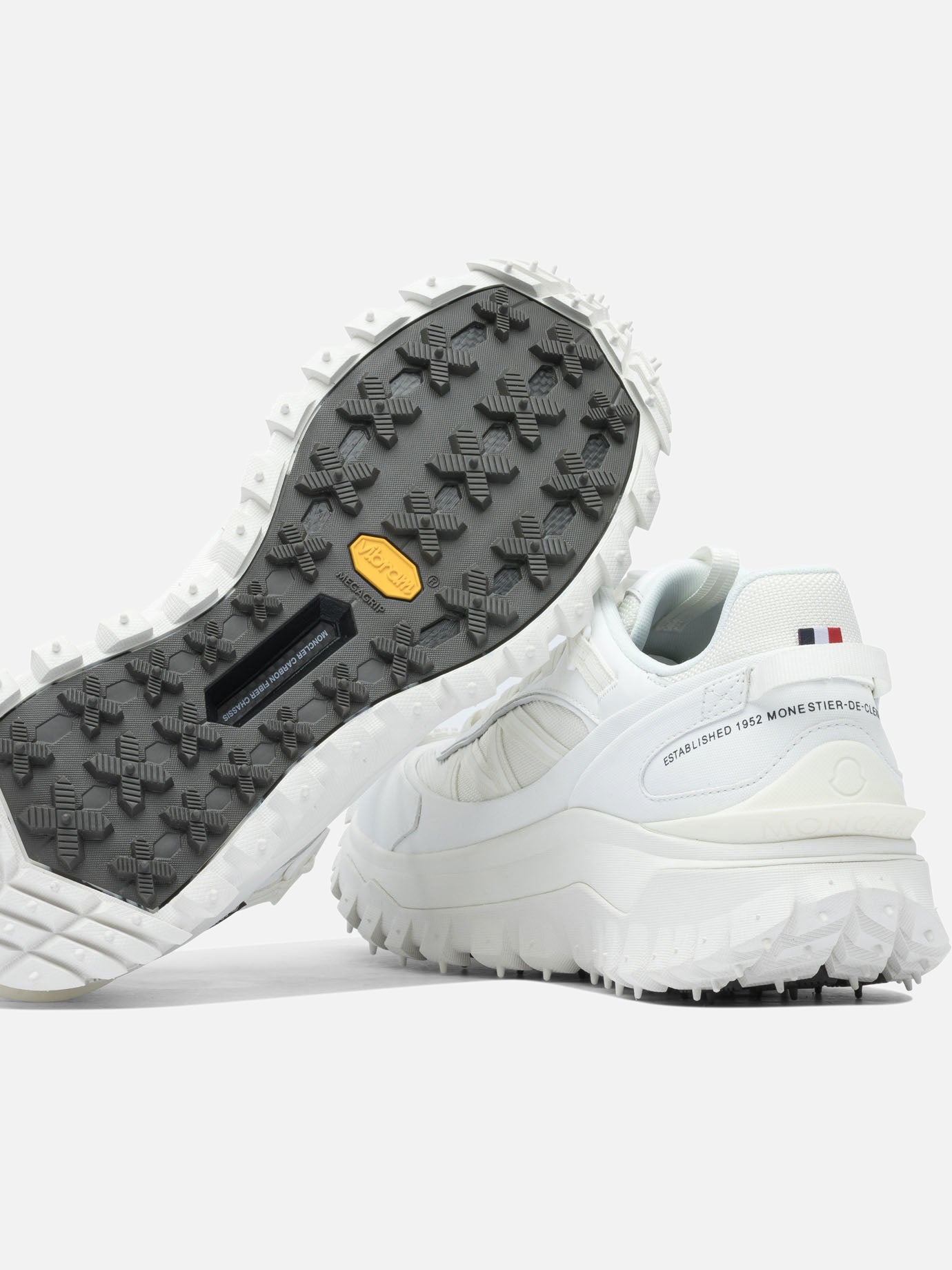 Sneaker basse 60% nylon 40% leather - 100% rubber  Bianco - Moncler Uomo | PDP | VIETTI Online Store | thumbnail_5