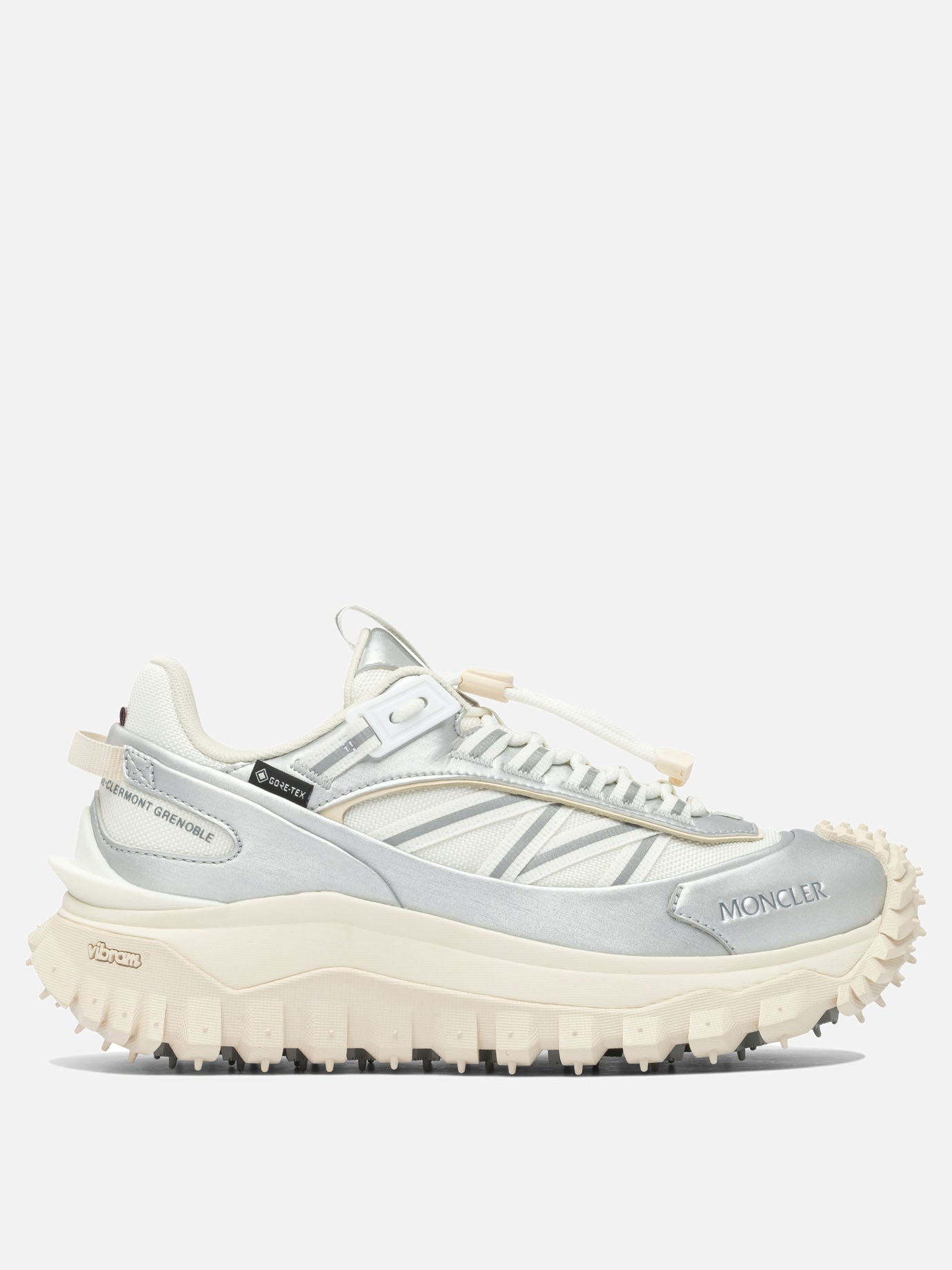 Sneaker basse 60% nylon 40% leather - 100% rubber  Arancione - Moncler Donna | PDP | VIETTI Online Store | thumbnail