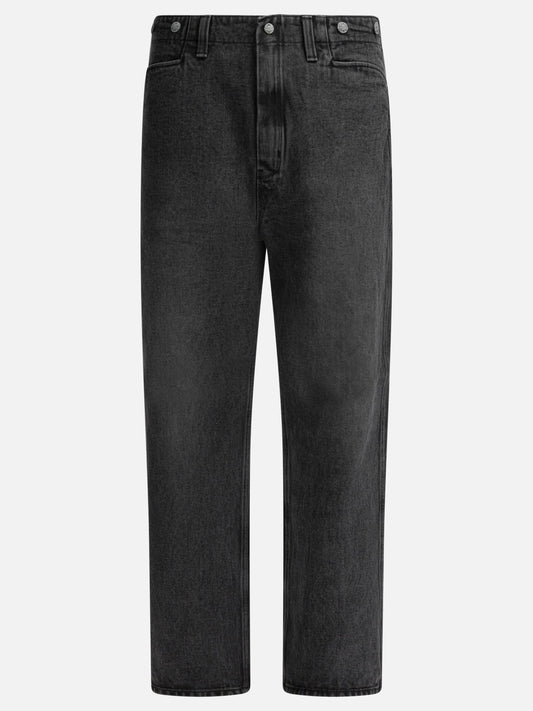 Jeans a gamba larga Solid colour  Nero - Needles Uomo | PLP | VIETTI Online Store 
