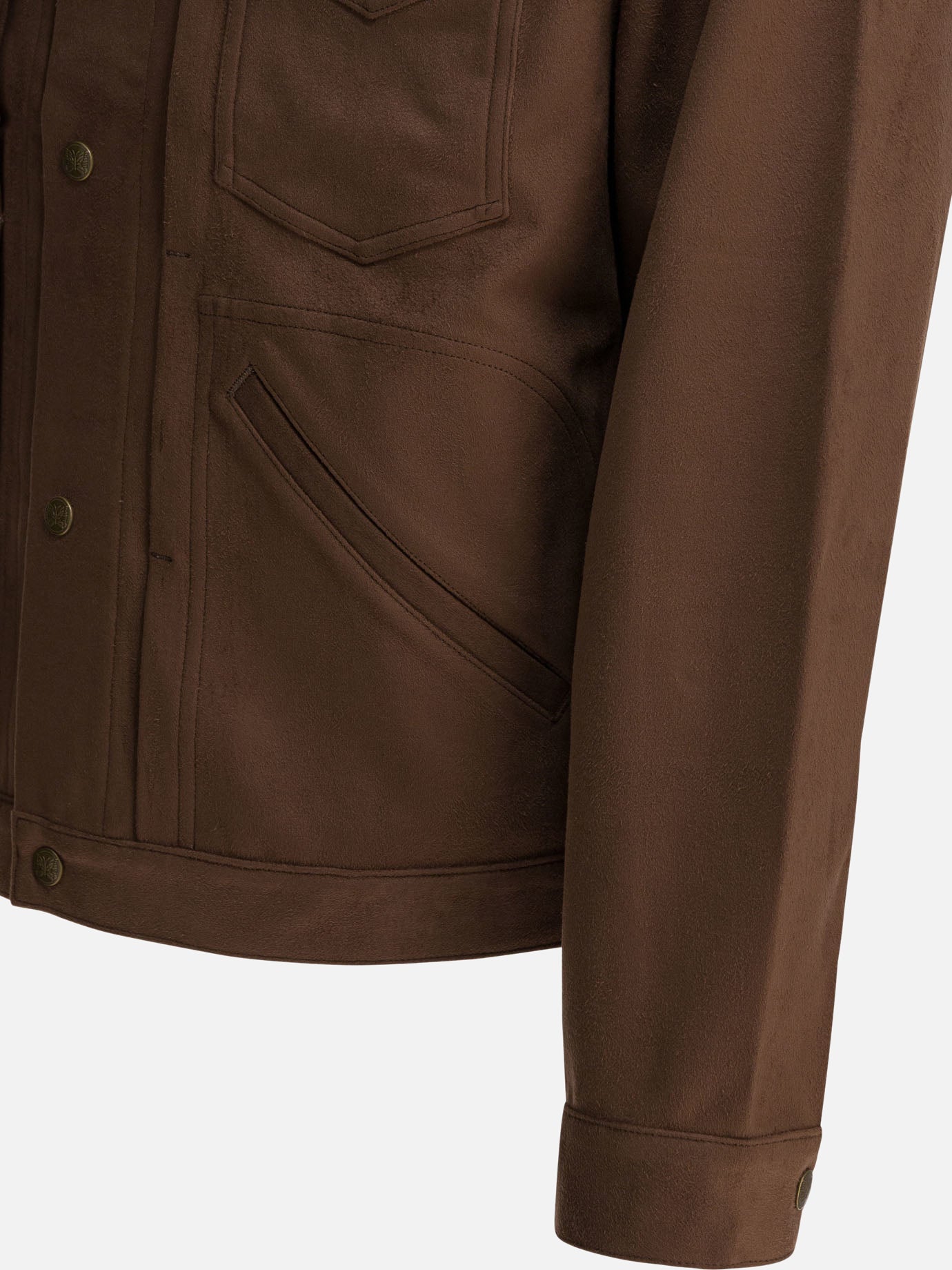 Overshirt jackets Logo  Brown - Needles Men | PDP | VIETTI Online Store | Zoom-Modal_4
