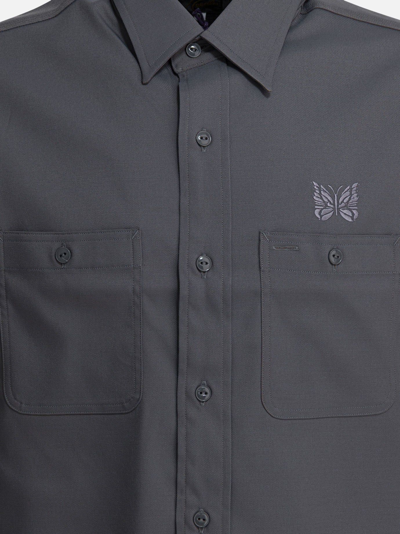 Camicie casual Logo  Grigio - Needles Uomo | PDP | VIETTI Online Store | Zoom-Modal_3

