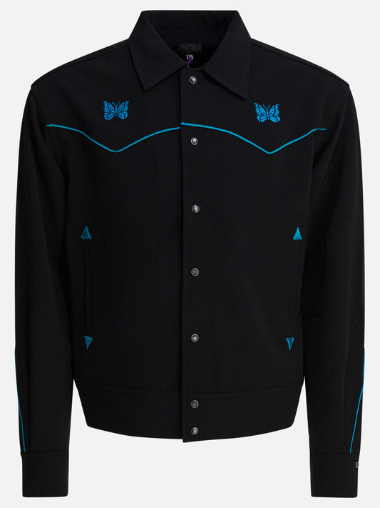 Giacche overshirt Logo  Nero - Needles Uomo | PLP | VIETTI Online Store 
