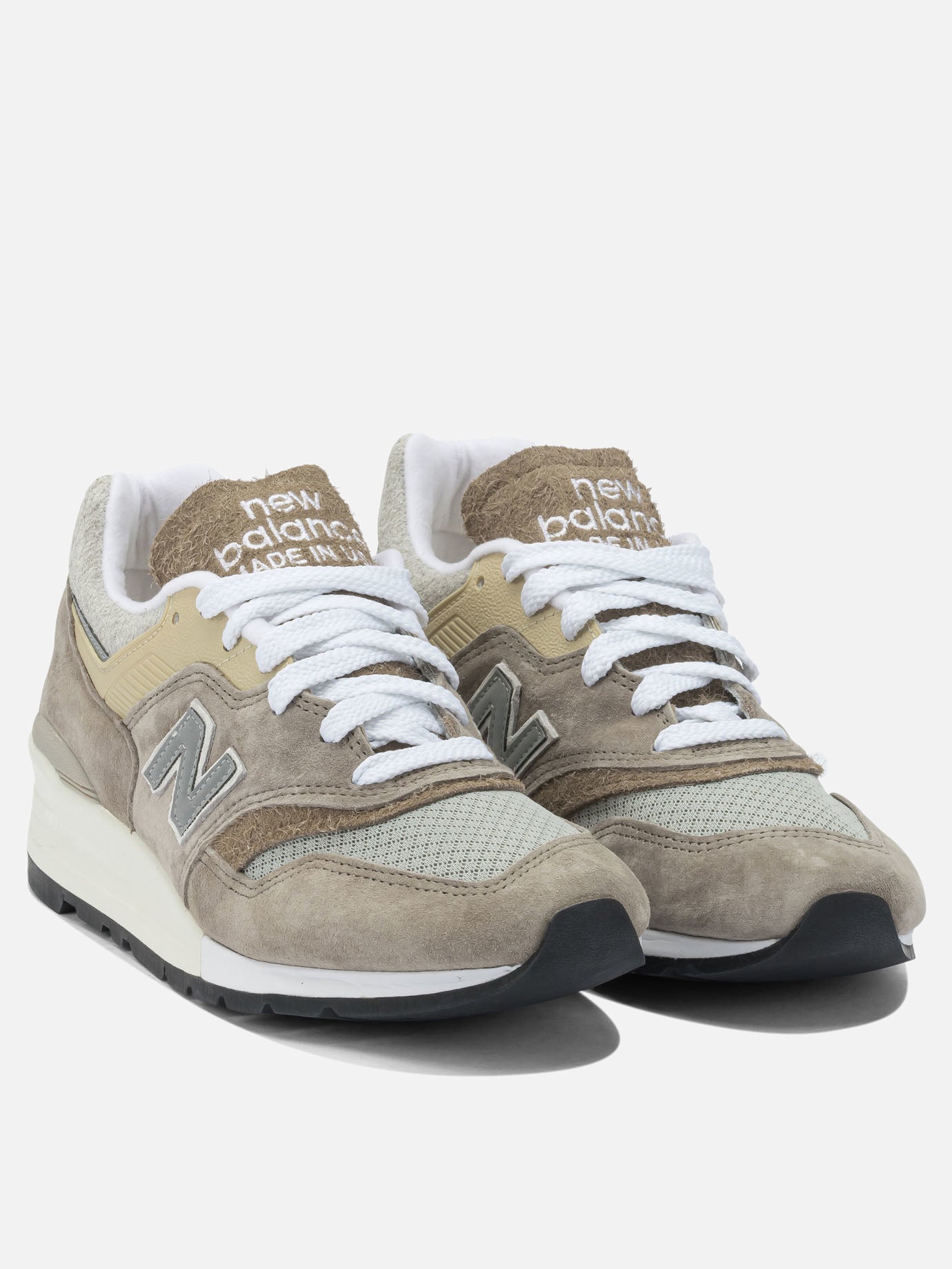 Low top sneakers 50% mesh 50% suede - 100% rubber  Beige - New Balance Men | PDP | VIETTI Online Store | thumbnail_2