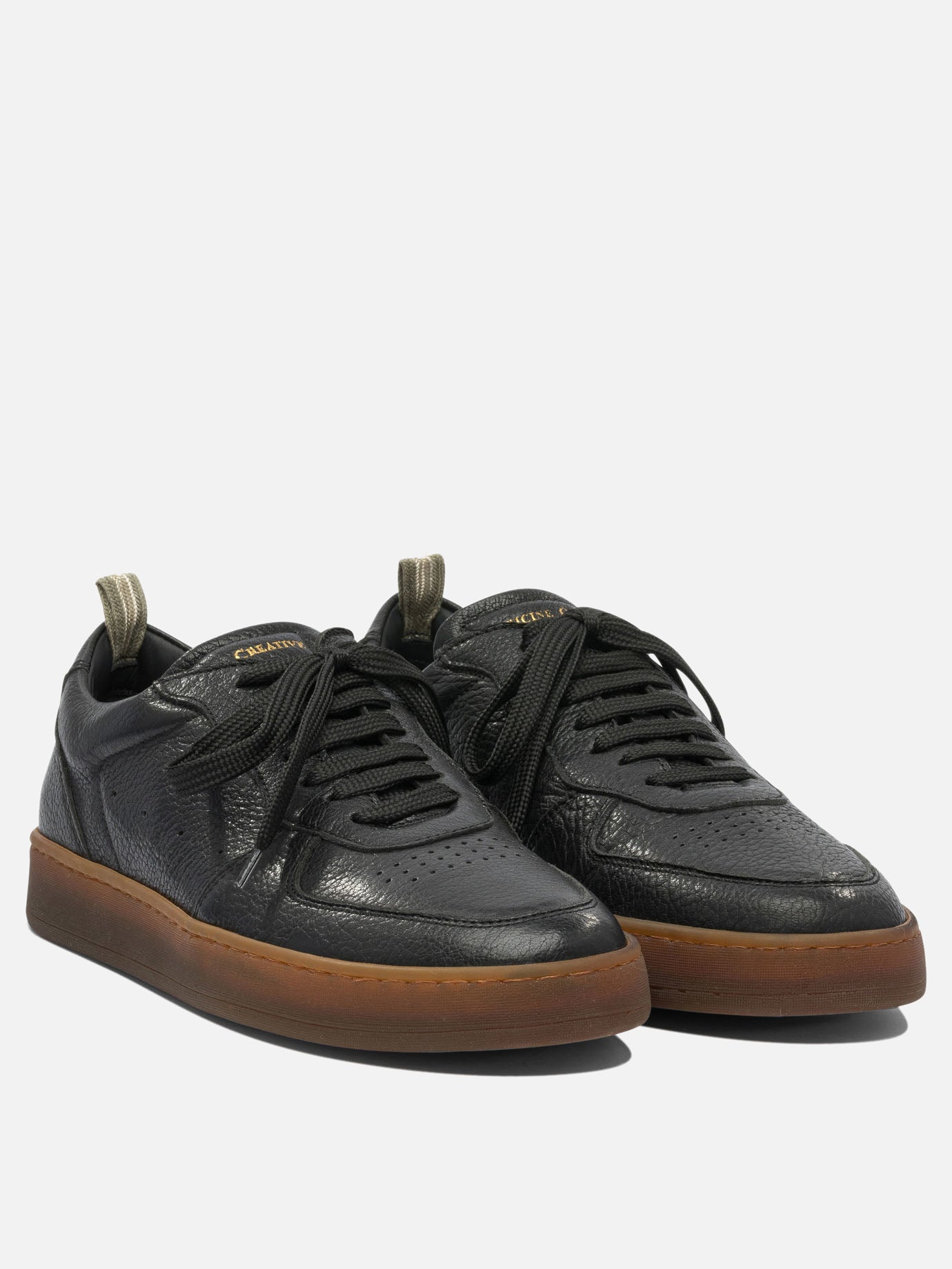 Sneaker basse 100% leather - 100% rubber  Nero - Officine Creative Uomo | PDP | VIETTI Online Store | Zoom-Modal_5
