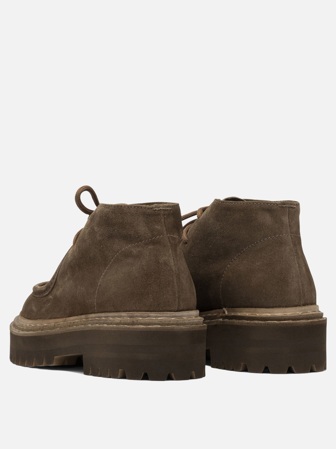 Laced loafers 100% suede - 100% rubber  Beige - Officine Creative Women | PDP | VIETTI Online Store | thumbnail_4