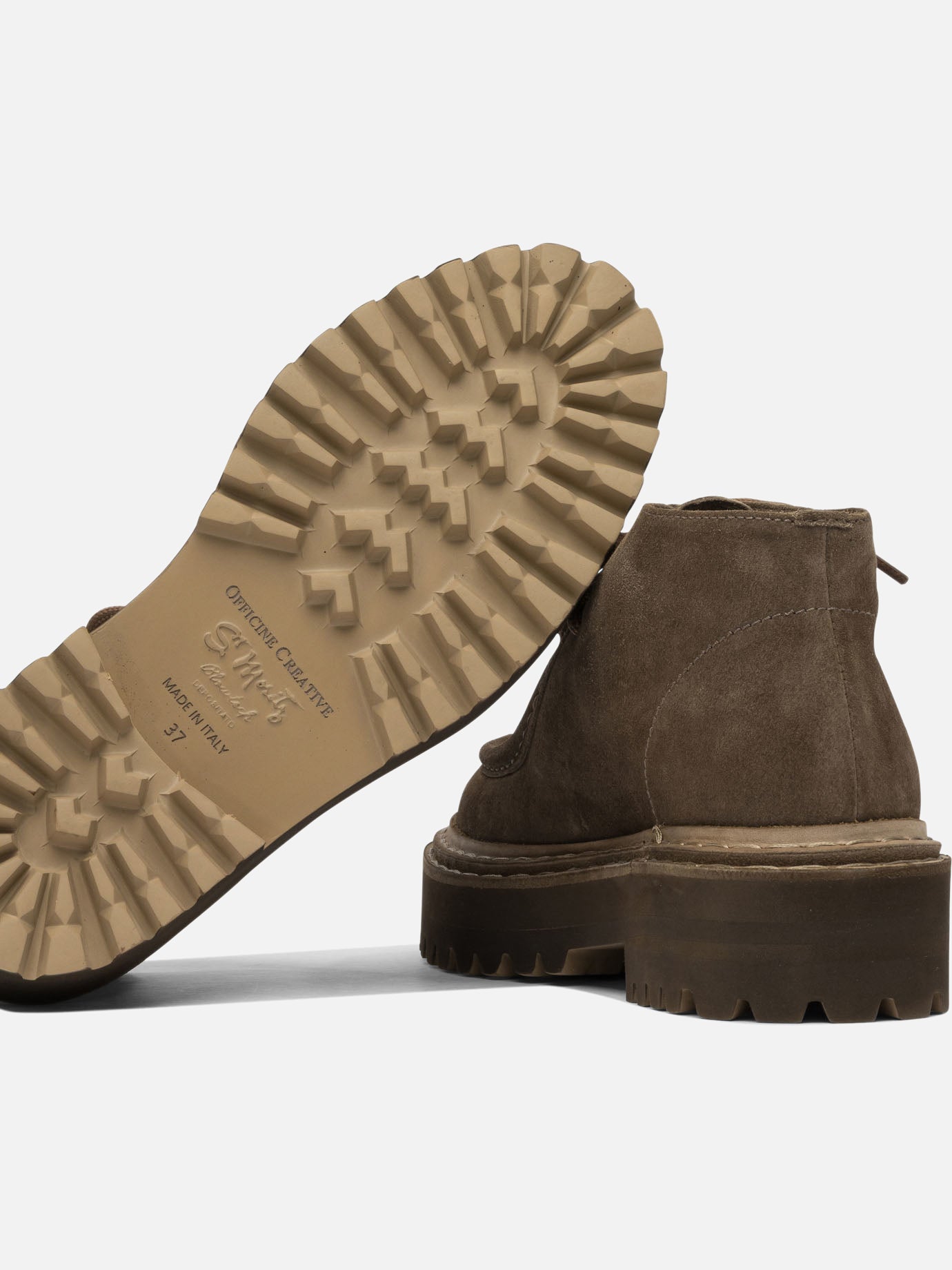 Laced loafers 100% suede - 100% rubber  Beige - Officine Creative Women | PDP | VIETTI Online Store | Zoom-Modal_5
