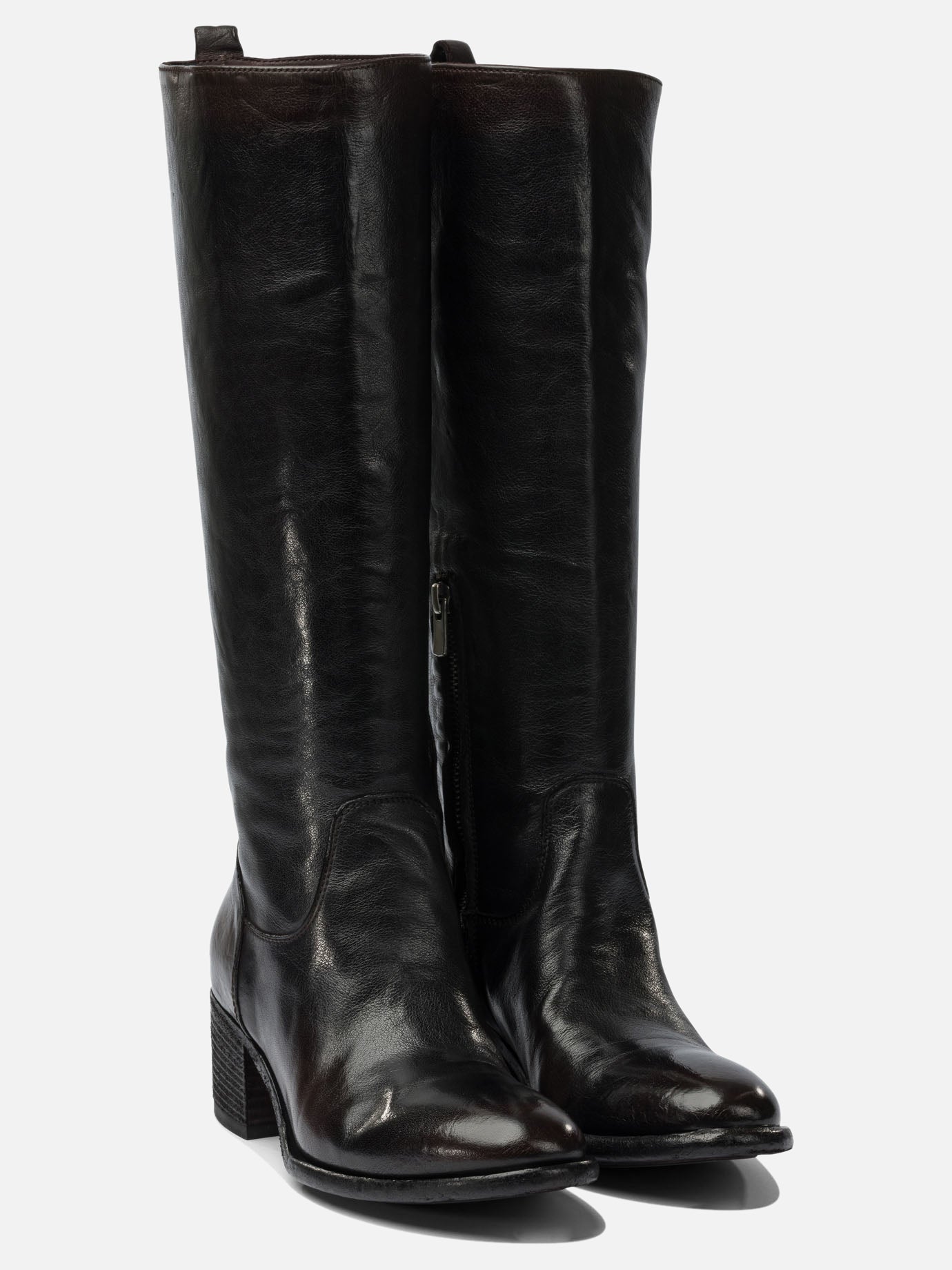 Al ginocchio 100% calf - 50% calf 50% rubber  Nero - Officine Creative Donna | PDP | VIETTI Online Store | Zoom-Modal_2
