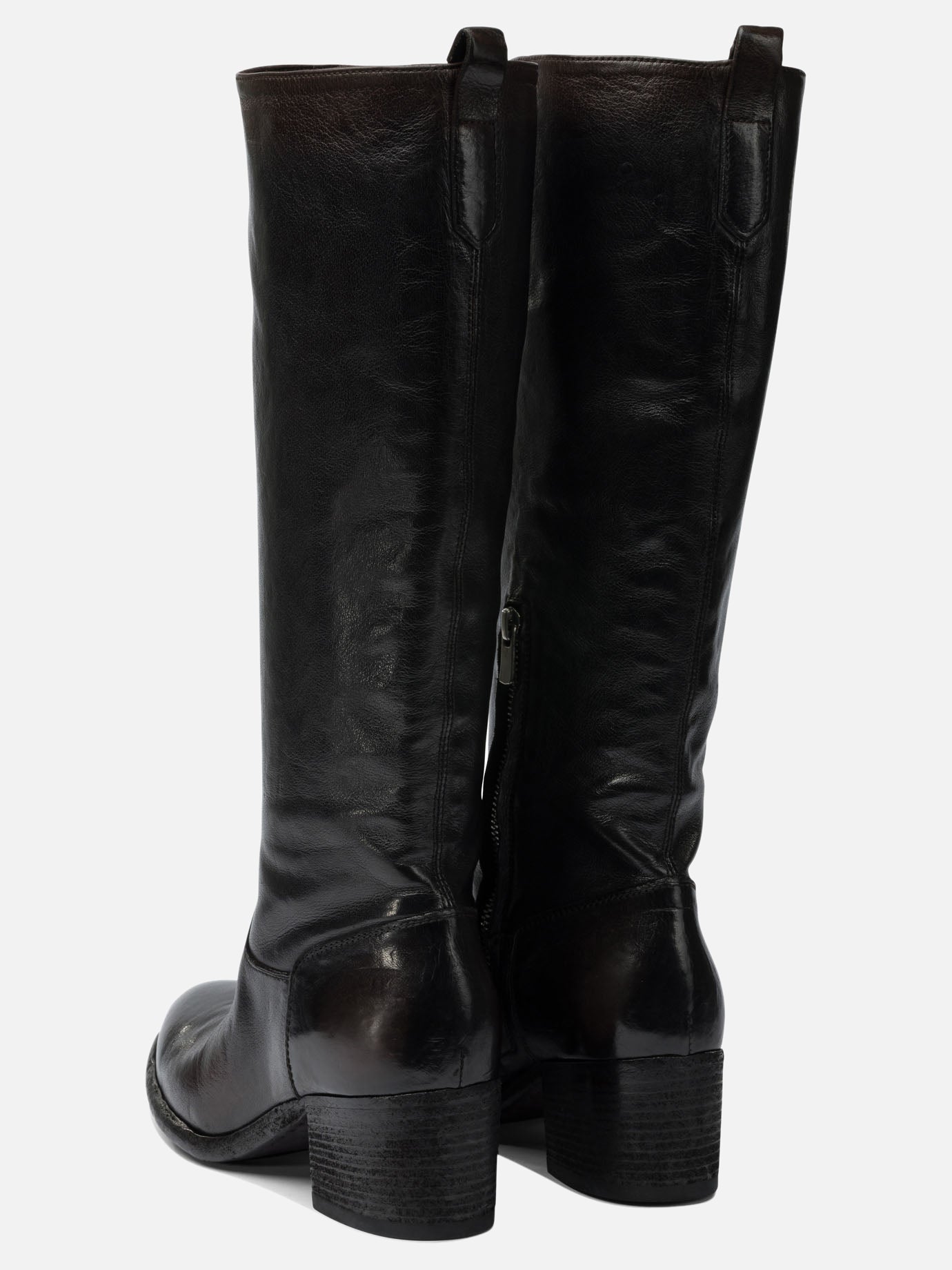 Al ginocchio 100% calf - 50% calf 50% rubber  Nero - Officine Creative Donna | PDP | VIETTI Online Store | Zoom-Modal_4
