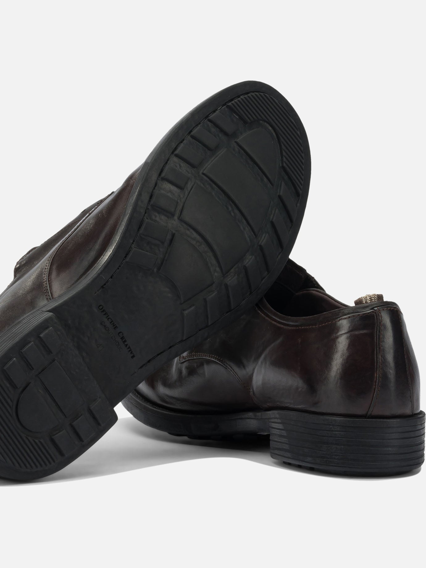 Derby 100% leather - 100% rubber  Brown - Officine Creative Men | PDP | VIETTI Online Store | thumbnail_5