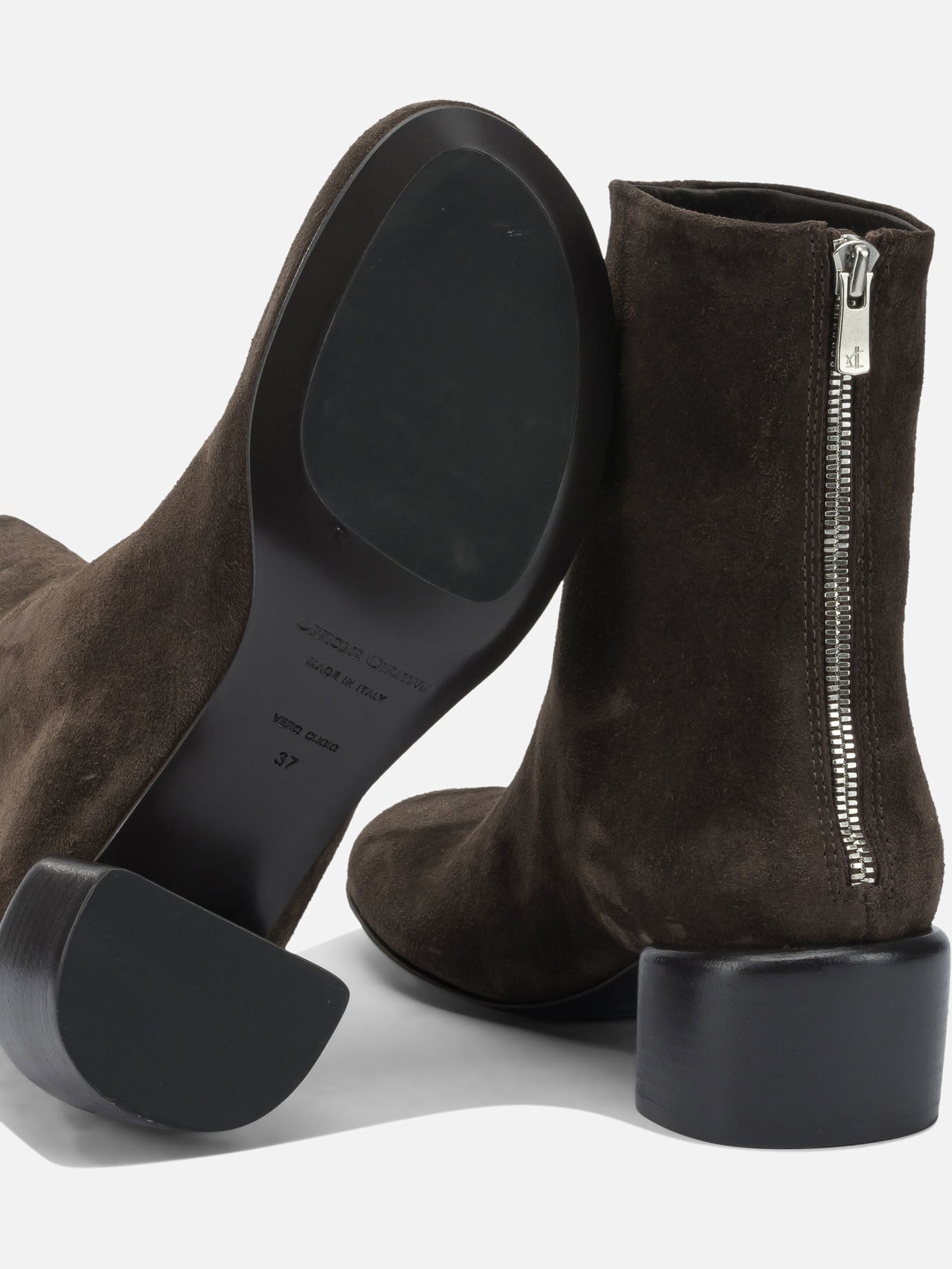 Zipped boots 100% leather - 90% leather 10% rubber  Brown - Officine Creative Women | PDP | VIETTI Online Store | Zoom-Modal_5

