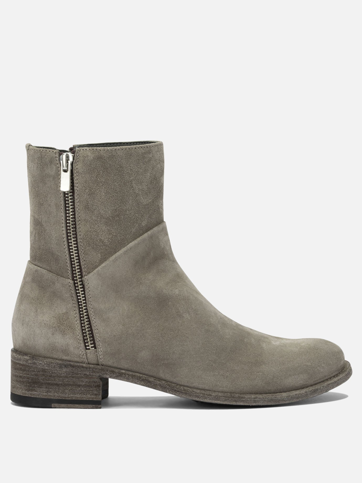 Zipped boots 100% suede - 50% leather 50% rubber  Beige - Officine Creative Women | PDP | VIETTI Online Store | thumbnail