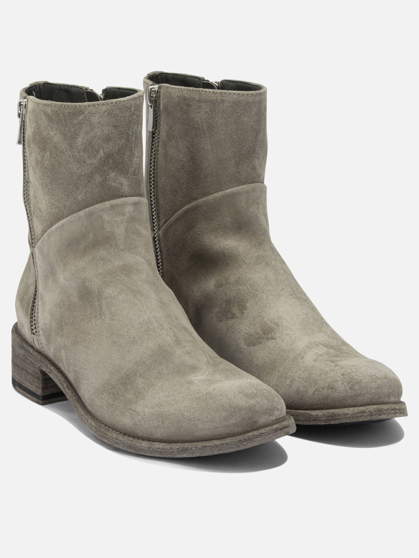 Zipped boots 100% suede - 50% leather 50% rubber  Beige - Officine Creative Women | PDP | VIETTI Online Store | Zoom-Modal_2
