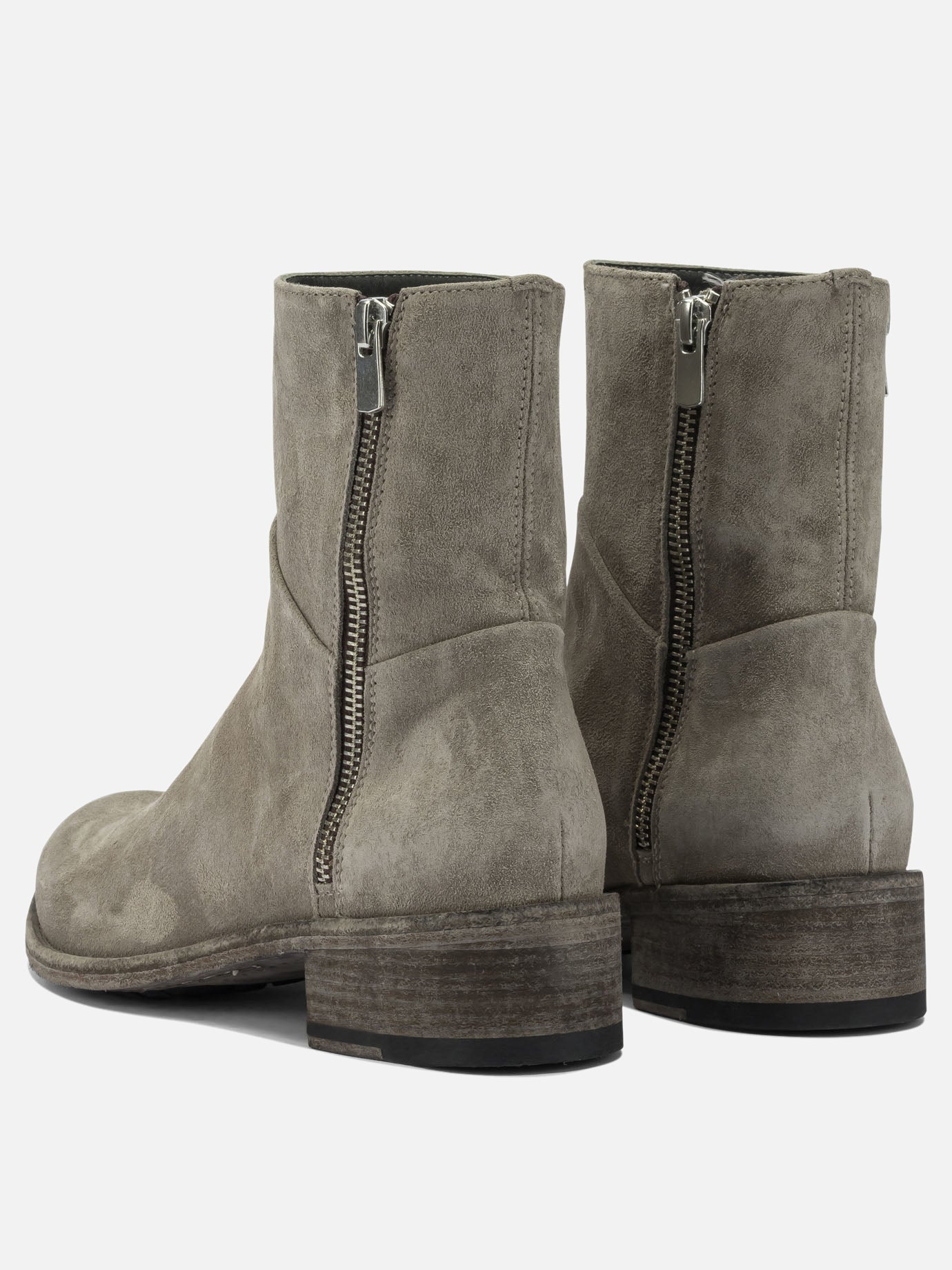 Zipped boots 100% suede - 50% leather 50% rubber  Beige - Officine Creative Women | PDP | VIETTI Online Store | thumbnail_4