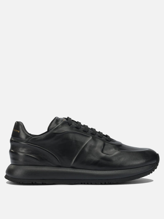 Sneaker basse 100% leather - 100% rubber  Nero - Officine Creative Uomo | PLP | VIETTI Online Store 
