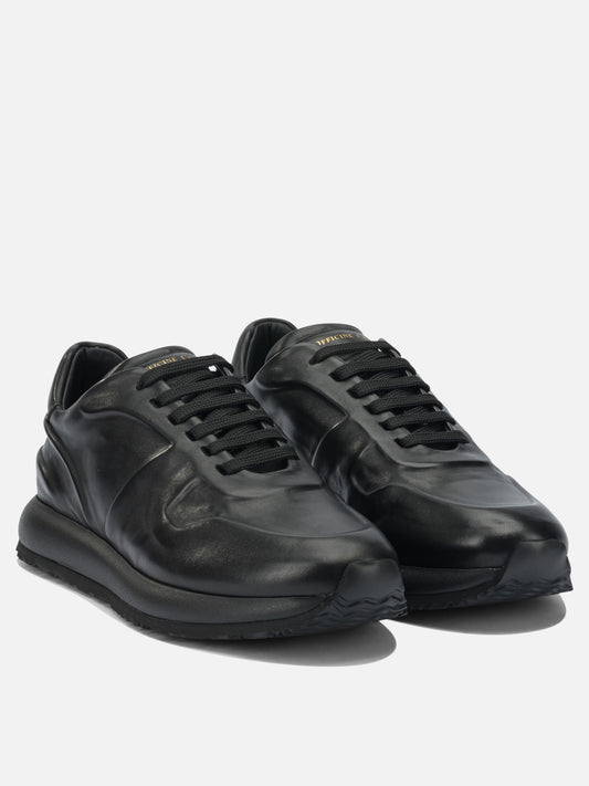 Sneaker basse 100% leather - 100% rubber  Nero - Officine Creative Uomo | PLP | VIETTI Online Store | 2
