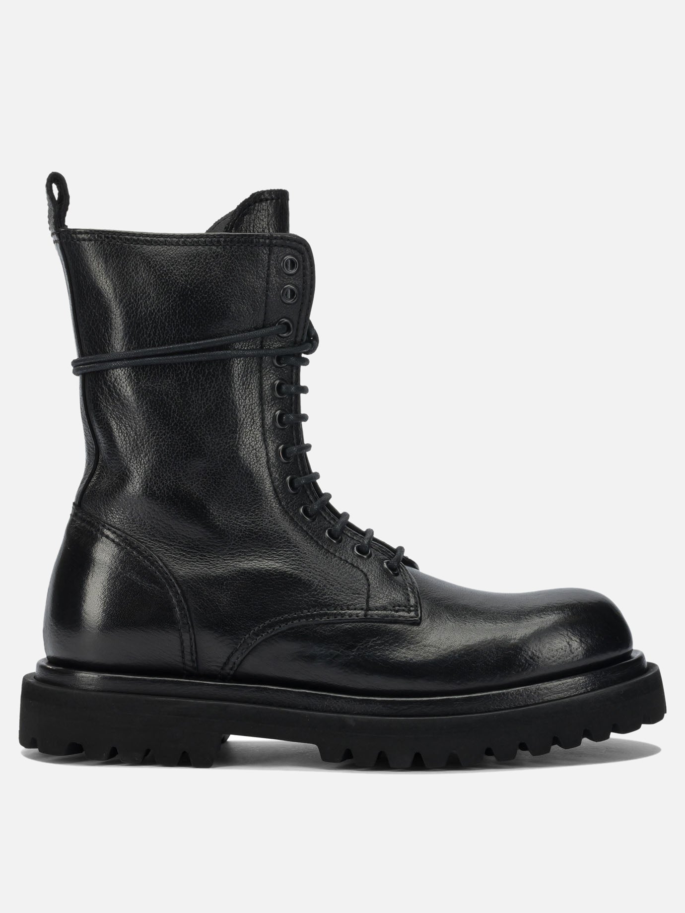 Combat boots 100% leather - 100% rubber  Black - Officine Creative Women | PDP | VIETTI Online Store | Zoom-Modal
