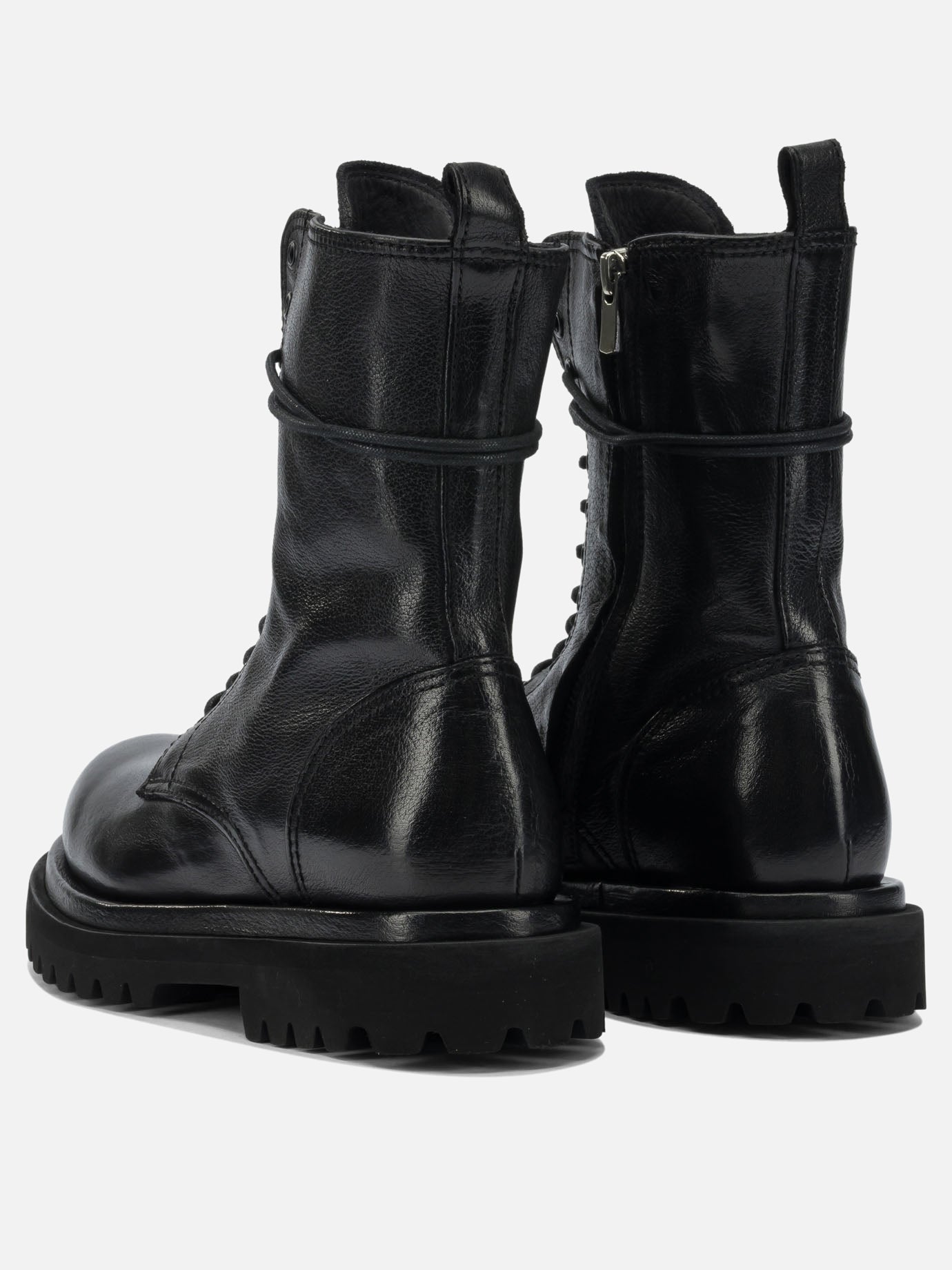 Combat boots 100% leather - 100% rubber  Black - Officine Creative Women | PDP | VIETTI Online Store | Zoom-Modal_4

