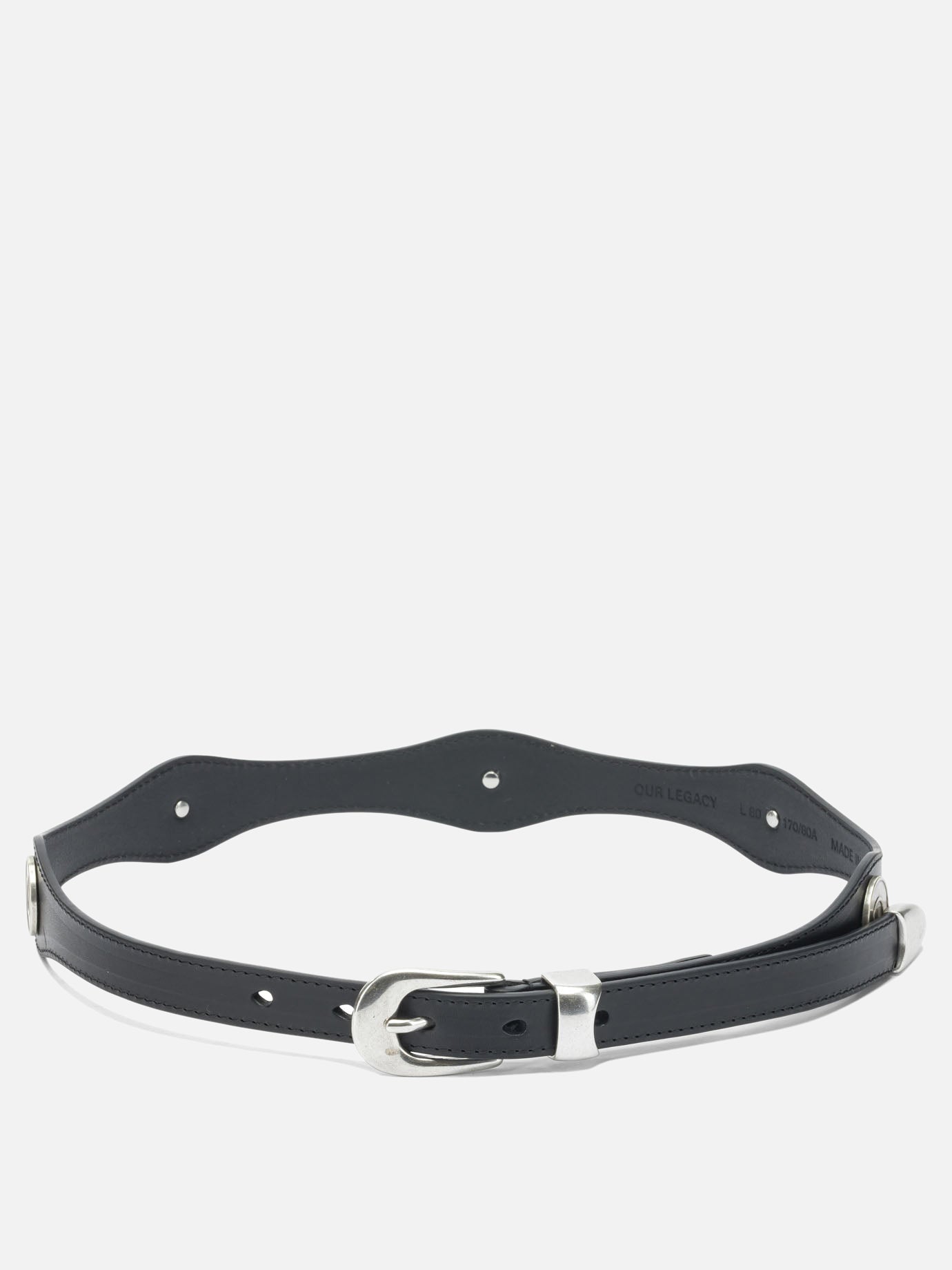Leather belts 100% leather  Black - Our Legacy Men | PDP | VIETTI Online Store | Zoom-Modal
