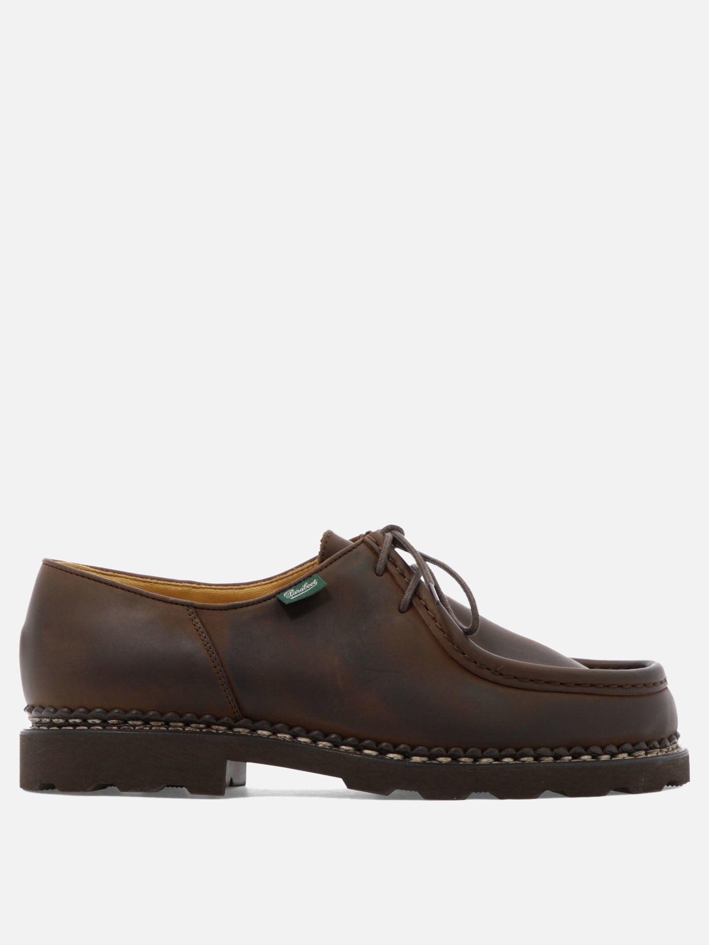 Laced loafers 100% leather - 100% rubber  Brown - Paraboot Men | PDP | VIETTI Online Store | thumbnail