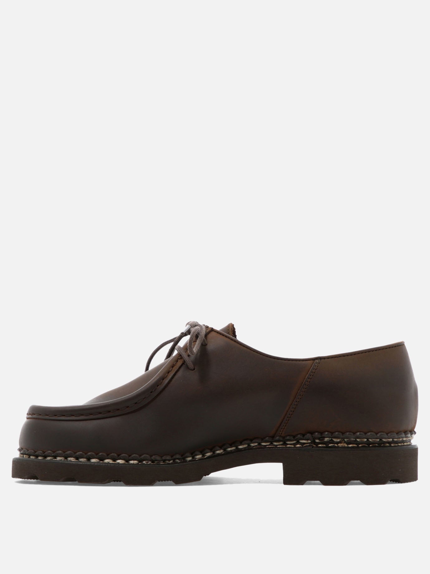 Laced loafers 100% leather - 100% rubber  Brown - Paraboot Men | PDP | VIETTI Online Store | Zoom-Modal_3
