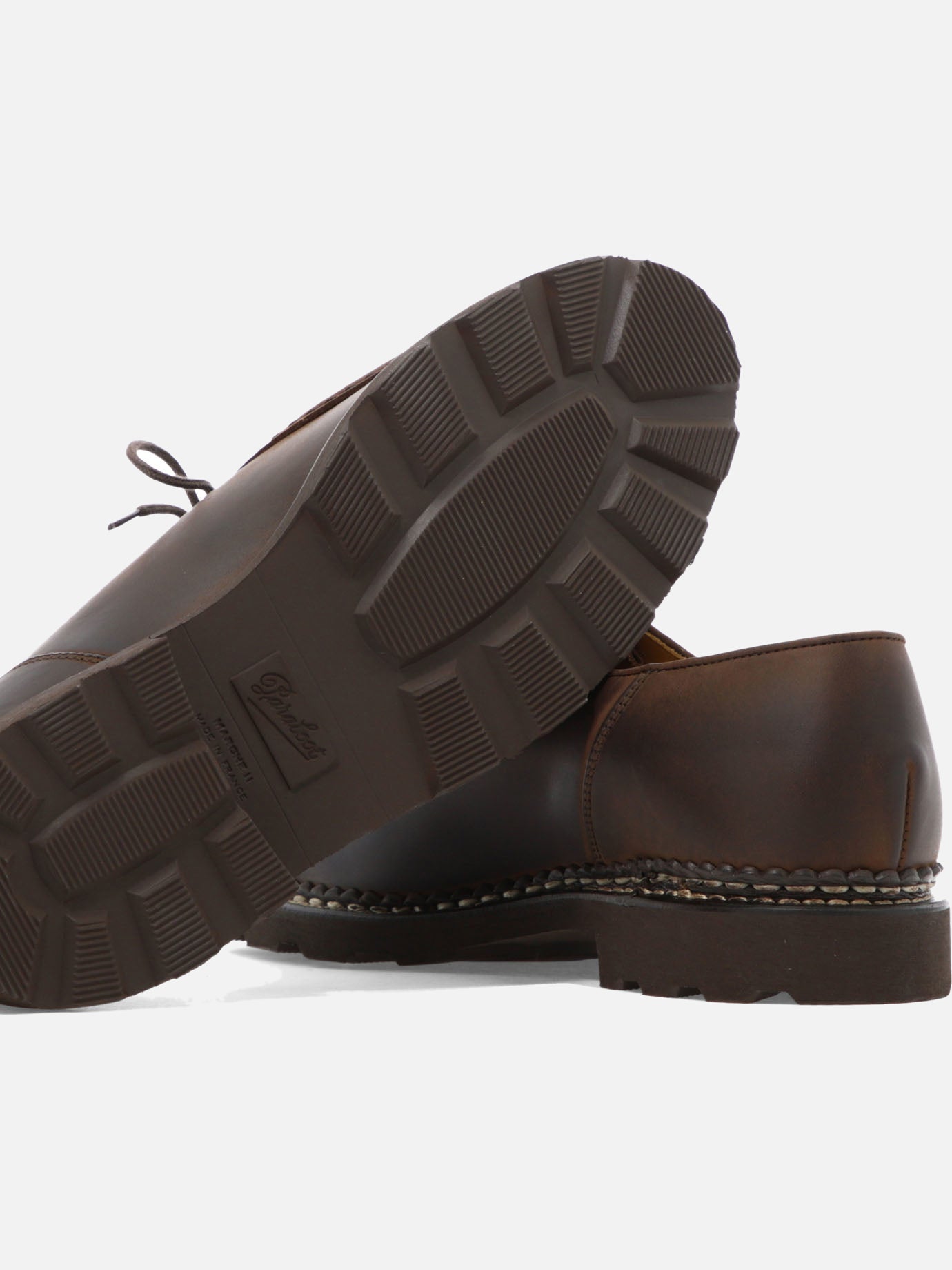 Laced loafers 100% leather - 100% rubber  Brown - Paraboot Men | PDP | VIETTI Online Store | thumbnail_5