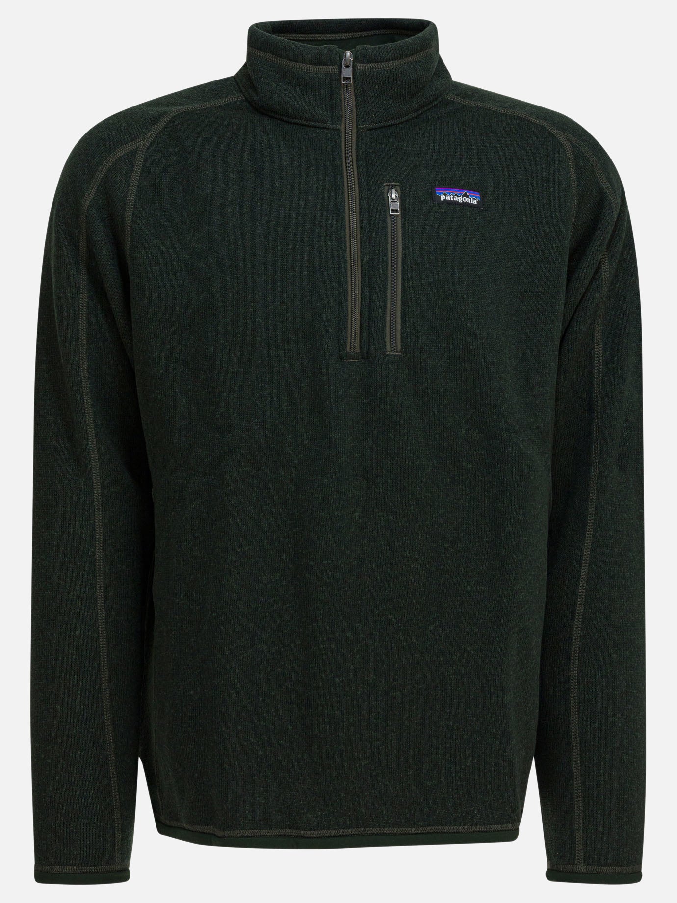 Felpe con mezza zip Solid colour  Verde - Patagonia Uomo | PDP | VIETTI Online Store | thumbnail