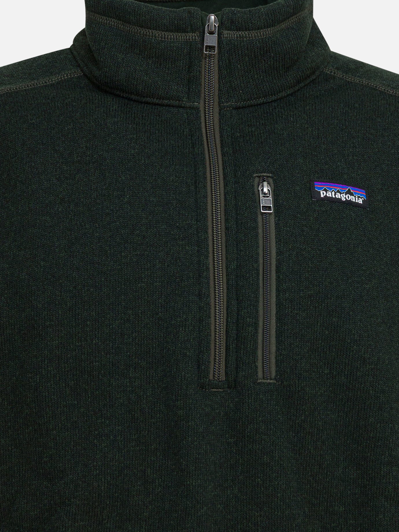 Felpe con mezza zip Solid colour  Verde - Patagonia Uomo | PDP | VIETTI Online Store | thumbnail_3