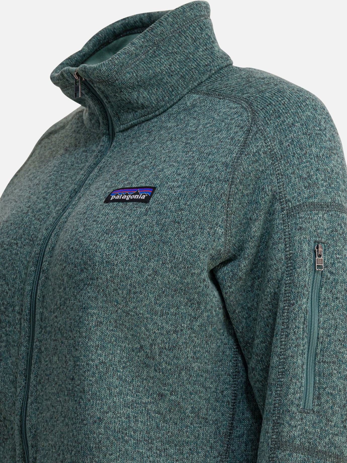 Felpe con zip Solid colour  Verde - Patagonia Donna | PDP | VIETTI Online Store | Zoom-Modal_4
