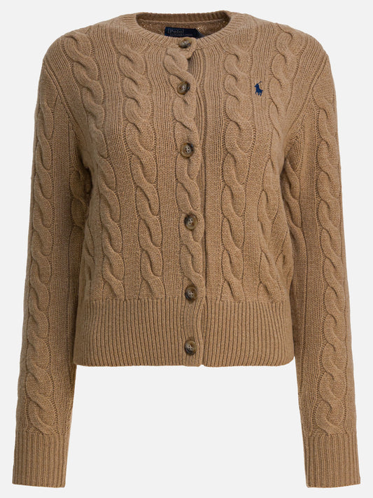 Cardigan Logo  Beige - Polo Ralph Lauren Donna | PLP | VIETTI Online Store 
