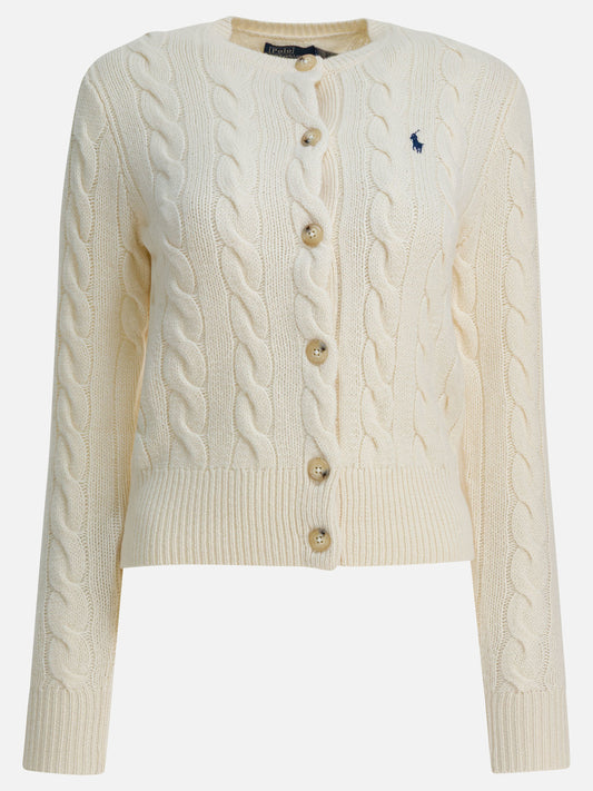 Cardigan Logo  Bianco - Polo Ralph Lauren Donna | PLP | VIETTI Online Store 
