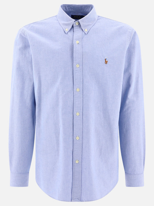 Camicie casual Solid colour  Blu - Polo Ralph Lauren Uomo | PLP | VIETTI Online Store 
