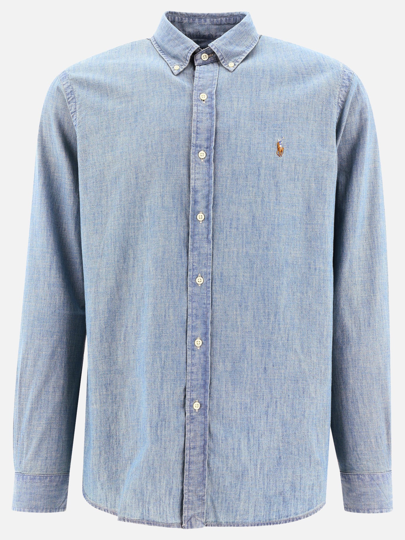 Camicie casual Solid colour  Azzurro - Polo Ralph Lauren Uomo | PDP | VIETTI Online Store | Zoom-Modal
