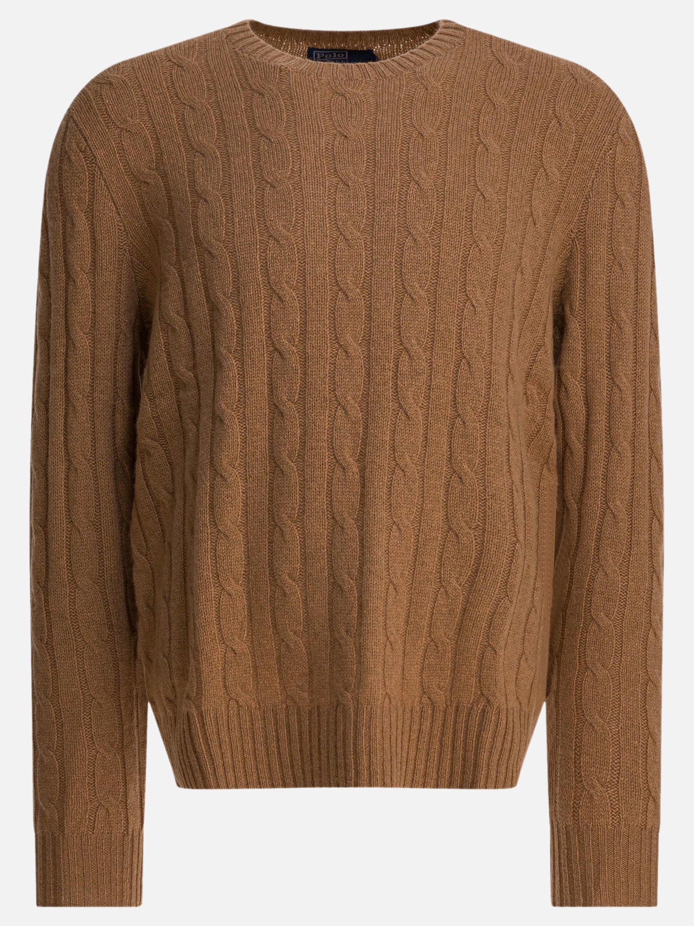 Crewneck sweaters Solid colour  Brown - Polo Ralph Lauren Men | PDP | VIETTI Online Store | Zoom-Modal
