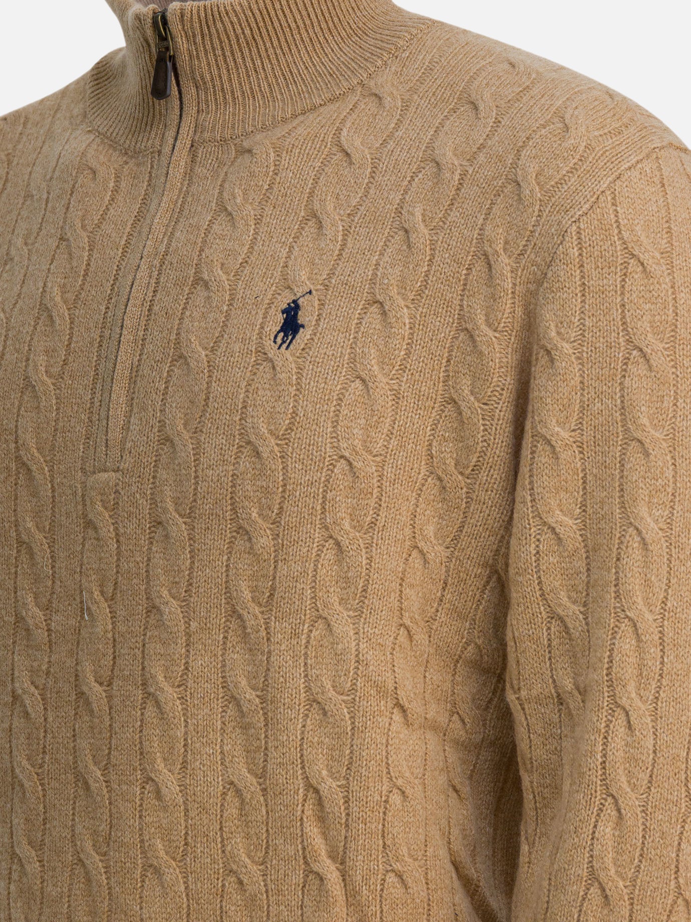 Maglioni con mezza zip Logo  Beige - Polo Ralph Lauren Uomo | PDP | VIETTI Online Store | thumbnail_4
