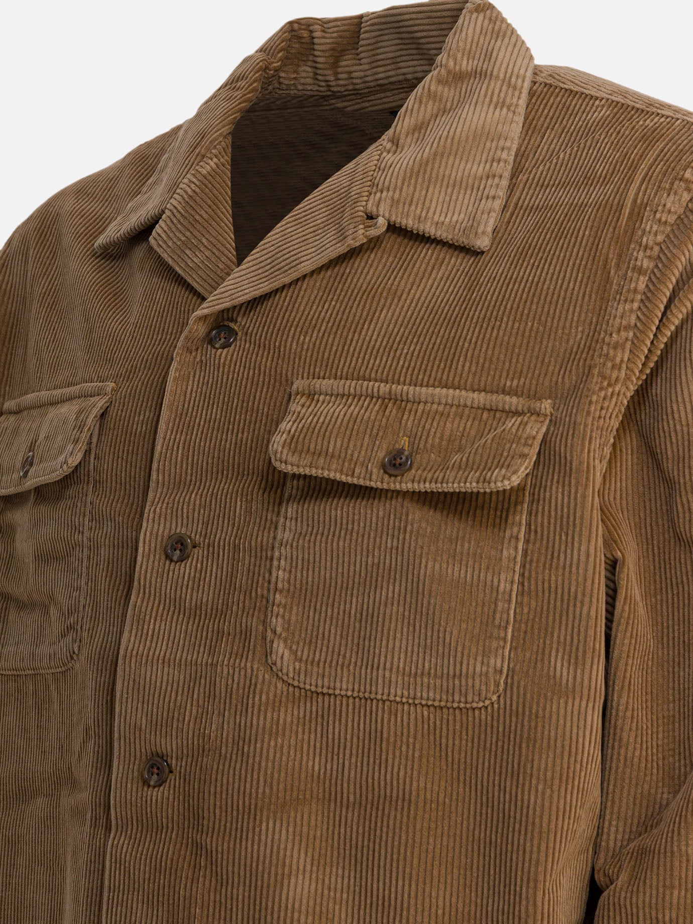 Overshirt jackets Solid colour  Brown - Polo Ralph Lauren Men | PDP | VIETTI Online Store | thumbnail_4