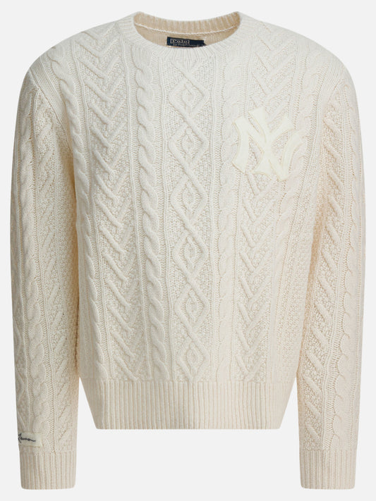 Maglioni girocollo Textured knit  Bianco - Polo Ralph Lauren Uomo | PLP | VIETTI Online Store 
