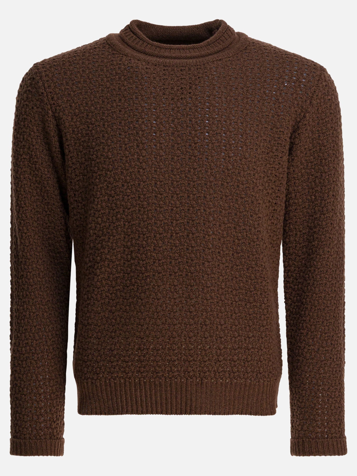 Crewneck sweaters Solid colour  Brown - Rakkì Men | PDP | VIETTI Online Store | Zoom-Modal
