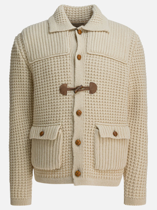 Cardigan Textured knit  Beige - Rakkì Uomo | PLP | VIETTI Online Store 
