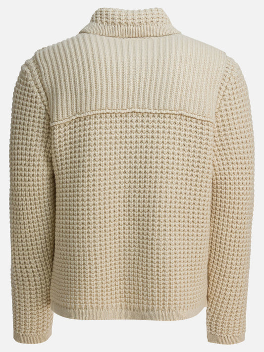 Cardigan Textured knit  Beige - Rakkì Uomo | PLP | VIETTI Online Store | 2

