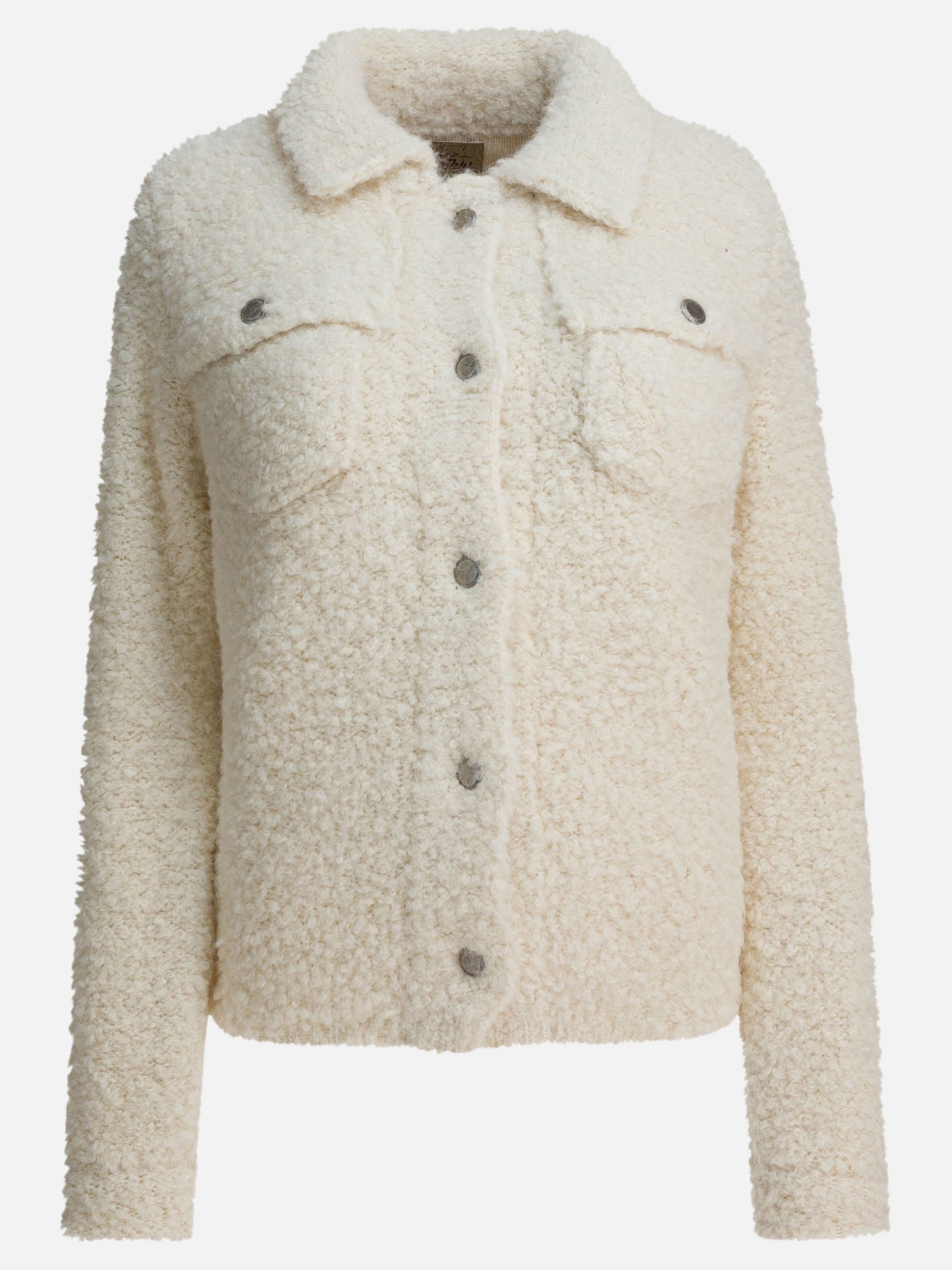 Giacche overshirt Bouclé  Bianco - Rakkì Donna | PDP | VIETTI Online Store | Zoom-Modal
