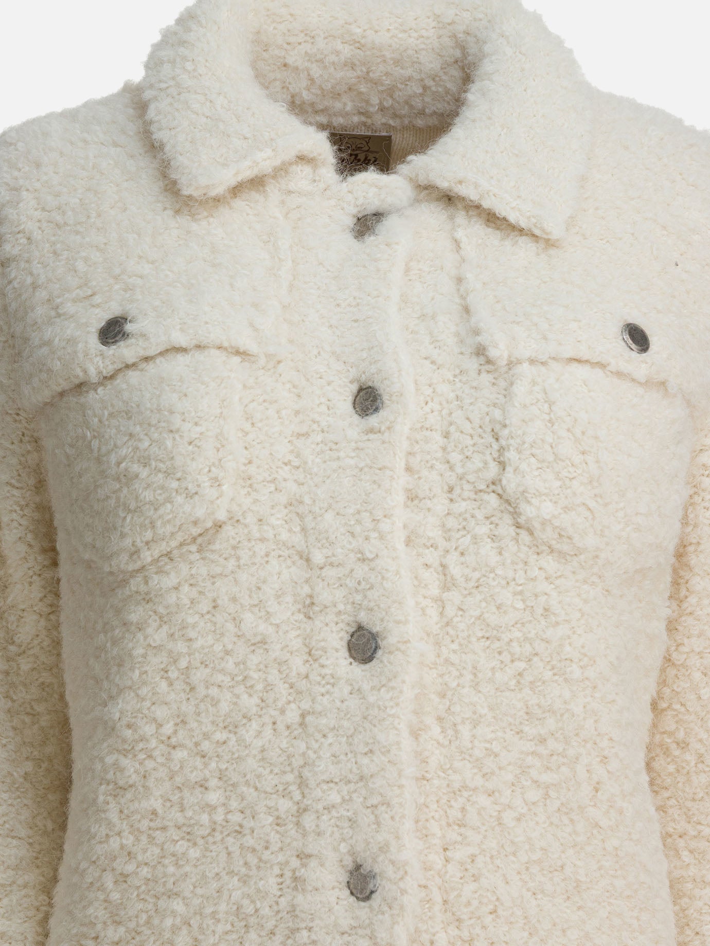 Giacche overshirt Bouclé  Bianco - Rakkì Donna | PDP | VIETTI Online Store | thumbnail_3